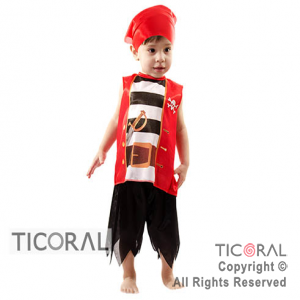 DISFRAZ PIRATA NI�O CAND TALLE 0 x 1